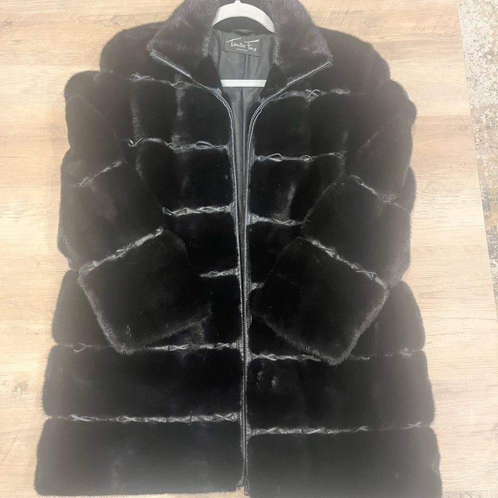 Mink fur coat 100% real